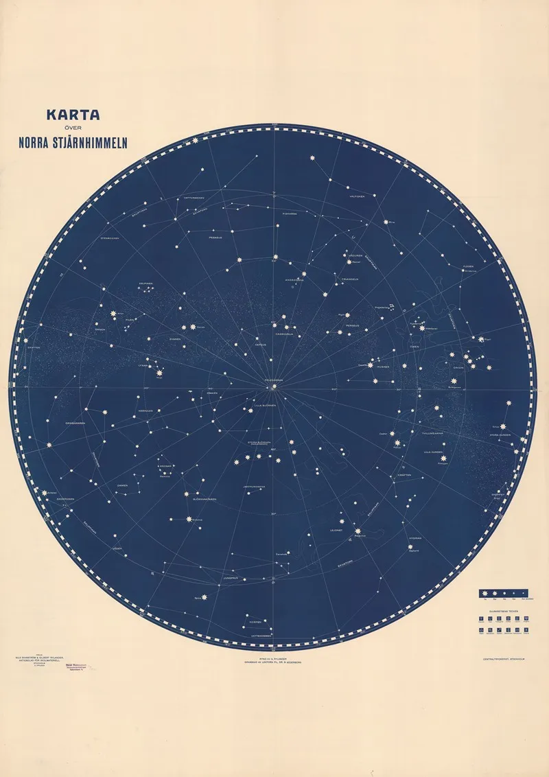 The Northern Starry Sky Wall Art by Gilbert Rylander - High-Resolution Digital Print