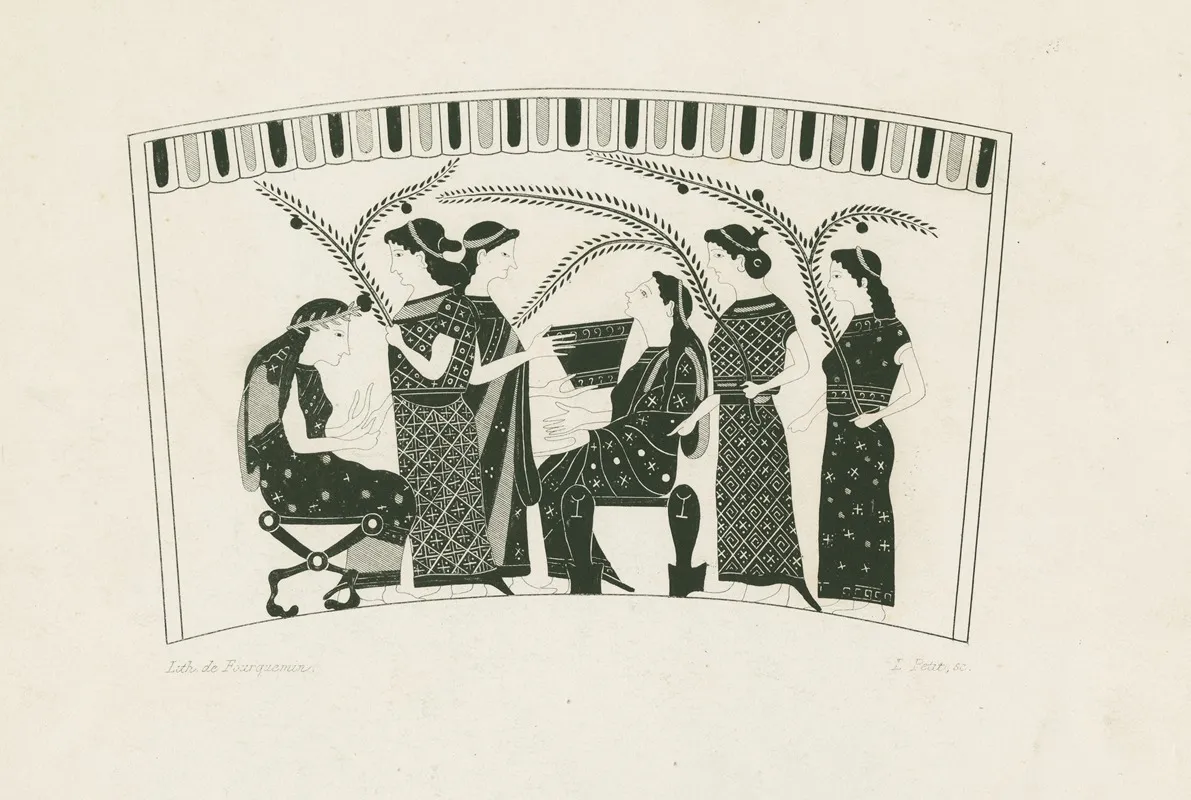 The Nymphs Meliades And Hesperides Wall Art by Louis Petit - High-Resolution Digital Print