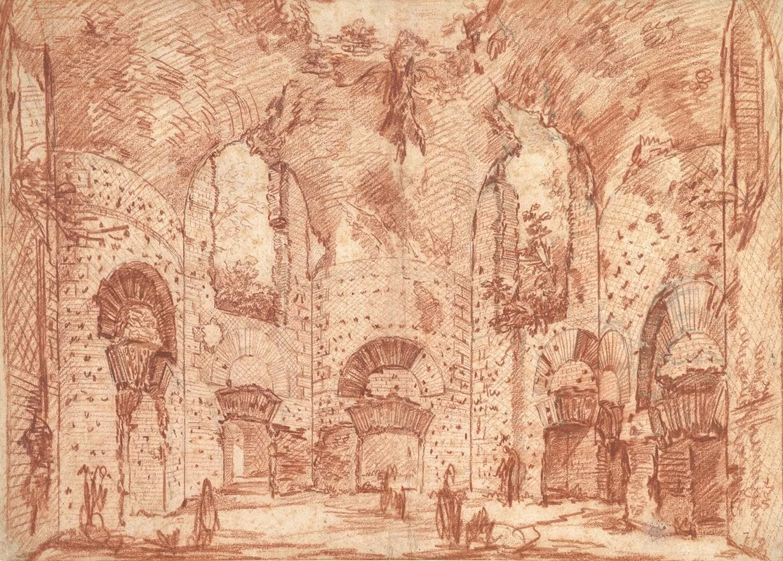 The Octagonal Room In The Small Baths At The Villa Of Hadrian Tivoli