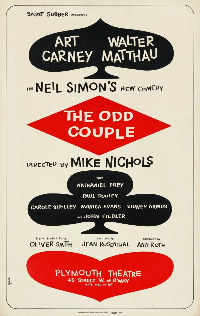 The Odd Couple Wall Art by Robert Galster - High-Resolution Digital Print