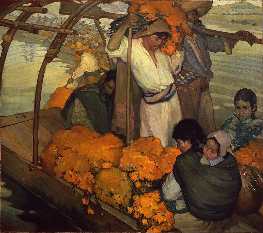 The Offering 3 Wall Art by Saturnino Herrán - High-Resolution Digital Print
