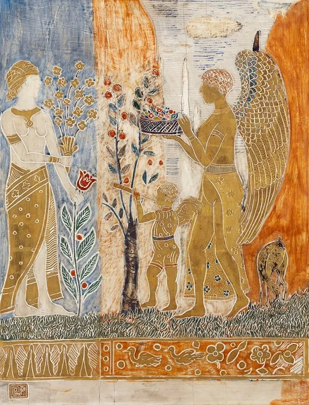 The Offering Wall Art by Charles Prendergast - High-Resolution Digital Print
