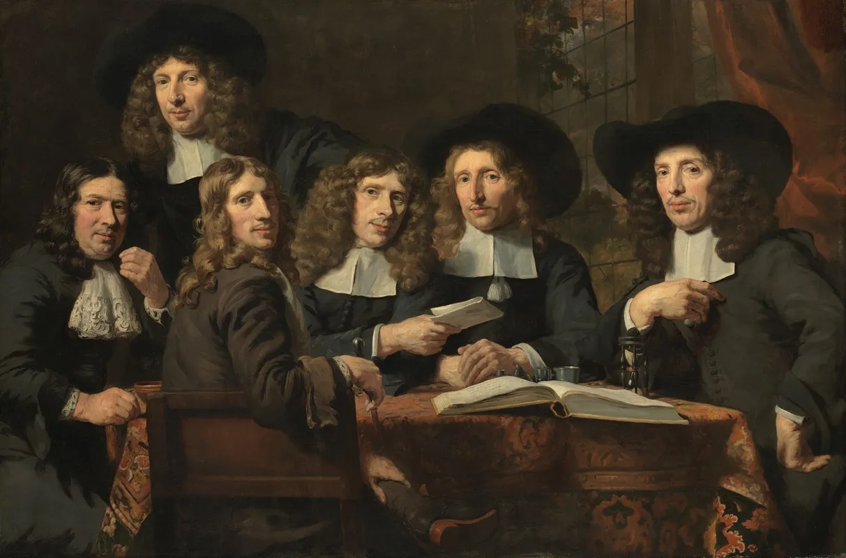 The Officers Of The Amsterdam Surgeons Guild Wall Art by Nicolaes Maes - High-Resolution Digital Print