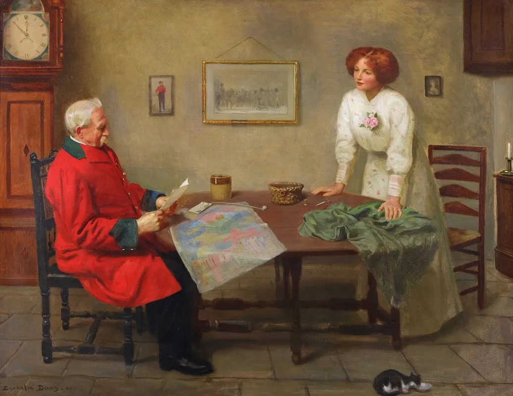 The Old Campaigner Wall Art by Noel Denholm Davis - High-Resolution Digital Print