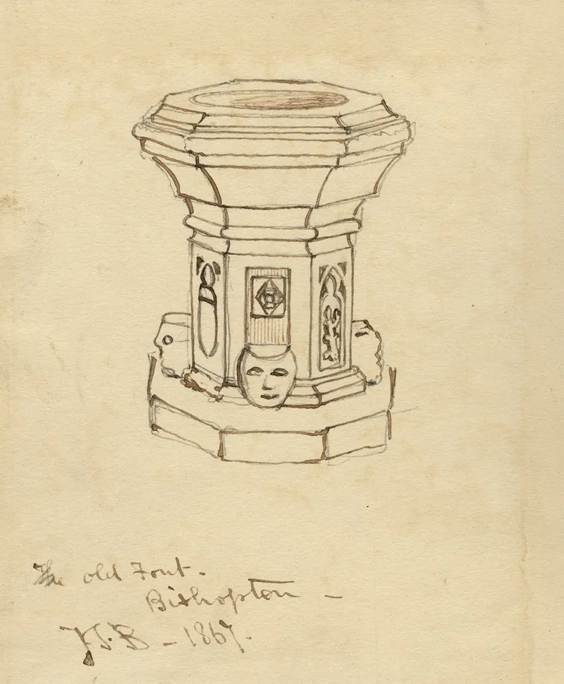 The Old Font Bishopton Wall Art by John Thomas Blight - High-Resolution Digital Print