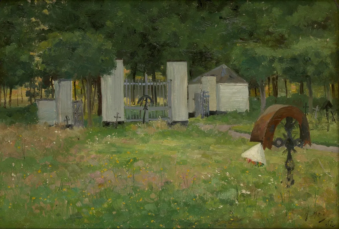The Old Graveyard In Wondelgem Ghent