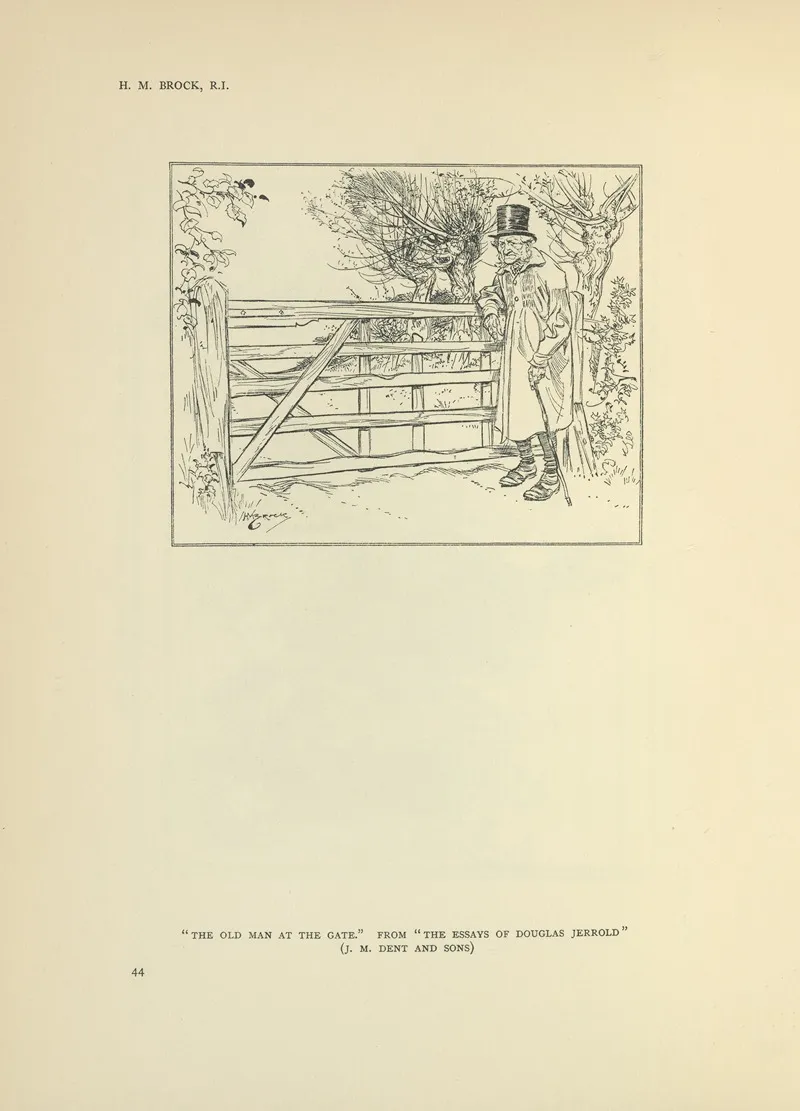 The Old Man At The Gate The Essays Of Douglas Jerrold Wall Art by Henry Matthew Brock - High-Resolution Digital Print