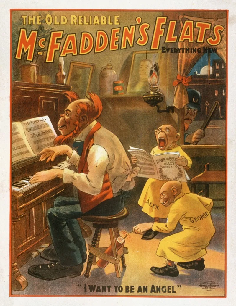 The Old Reliable Mcfaddens Flats Everything New 4 Wall Art by U.S. Lithograph Co. - High-Resolution Digital Print