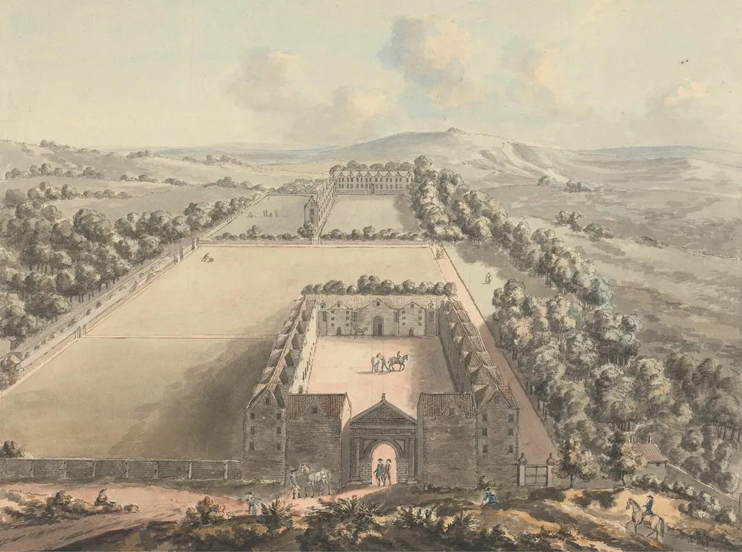 The Old Stables Petworth Wall Art by John Melchior Barralet - High-Resolution Digital Print