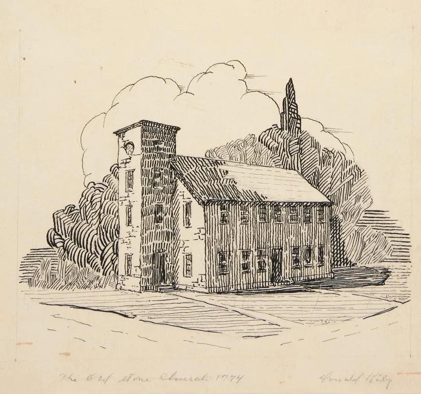 The Old Stone Church Wall Art by Donald Kirby - High-Resolution Digital Print