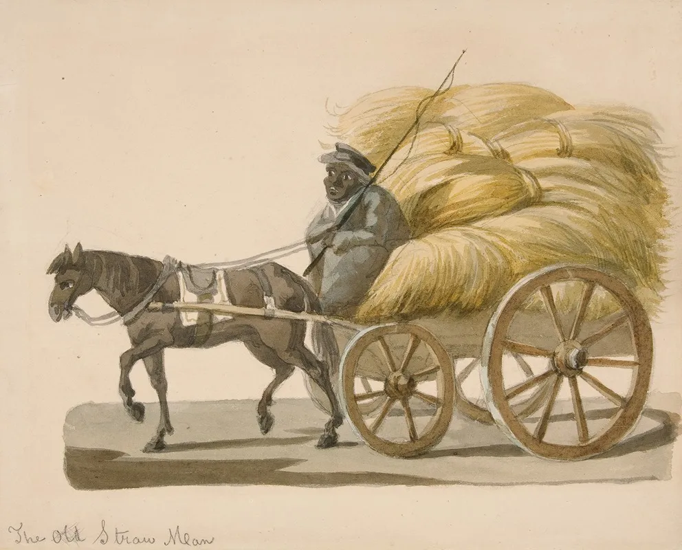 The Old Straw Man Wall Art by Nicolino Calyo - High-Resolution Digital Print