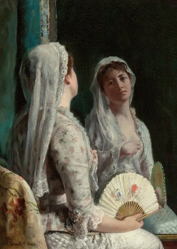 The Old Veil Wall Art by Frederick Warren Freer - High-Resolution Digital Print