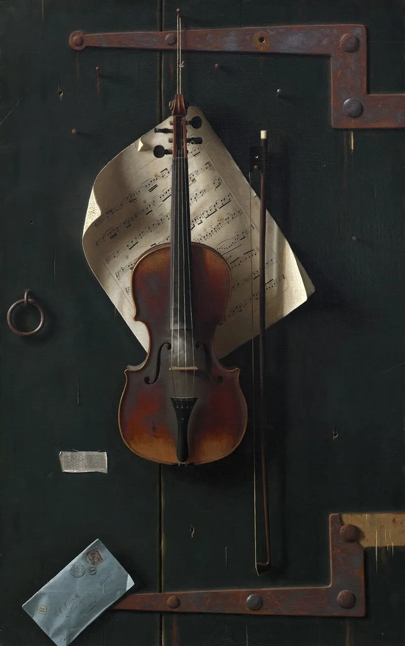The Old Violin 2 Wall Art by William Michael Harnett - High-Resolution Digital Print