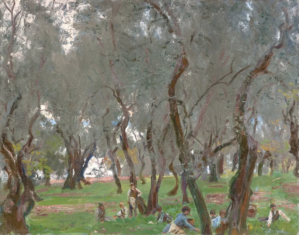 The Olive Grove Wall Art by John Singer Sargent - High-Resolution Digital Print