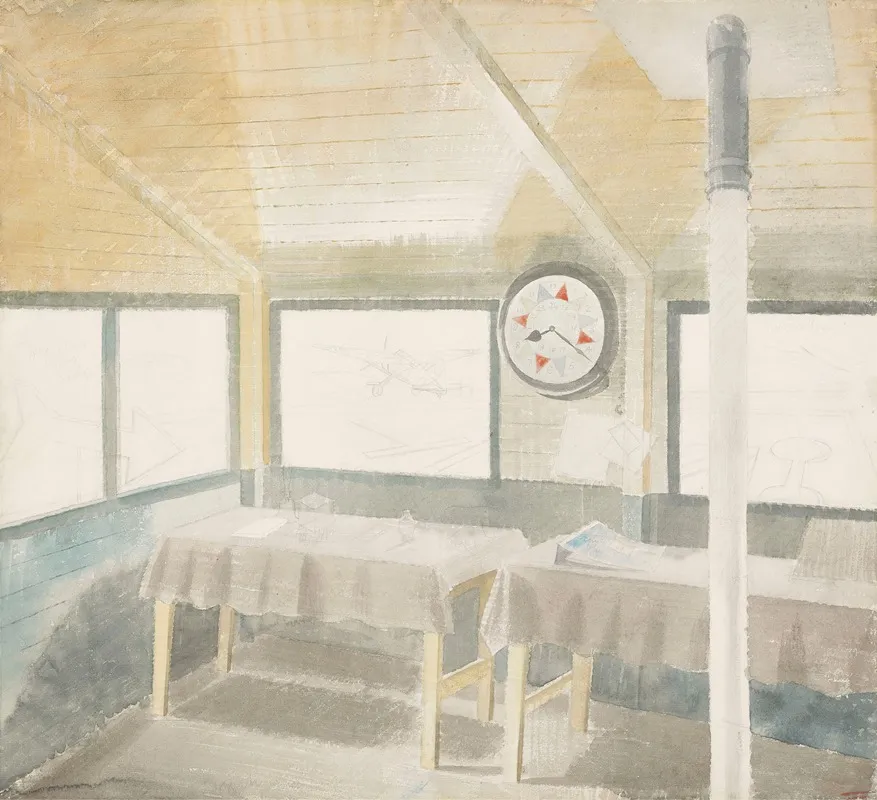 The Operations Room Wall Art by Eric Ravilious - High-Resolution Digital Print