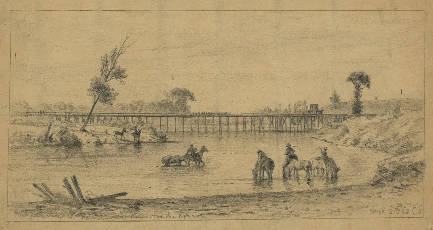 The Orange And Alexandria R R Bridge Military