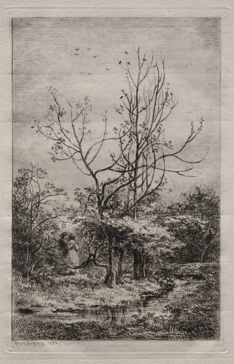 The Orchard 6 Wall Art by Charles François Daubigny - High-Resolution Digital Print