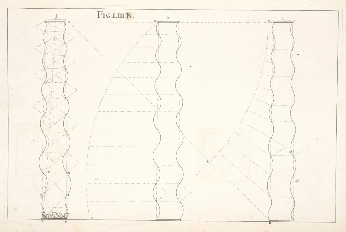 The Orders Of Architecture Taken From Palladio And Scamozzi Wall Art by Andrea Pozzo - High-Resolution Digital Print