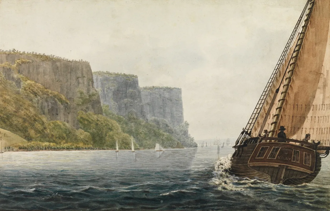 The Packet Mohawk Of Albany Passing The Palisades