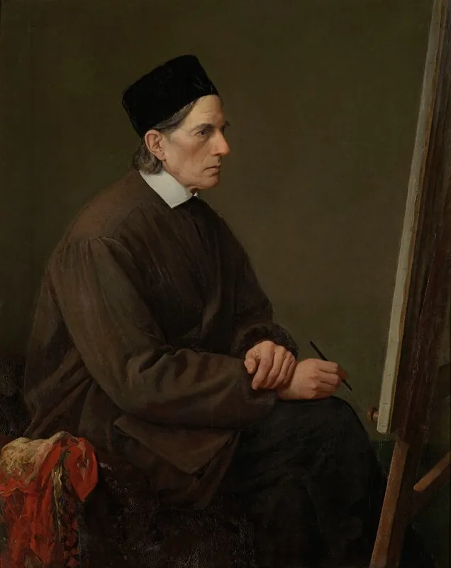 The Painter Johann Friedrich Overbeck Wall Art by Karl Hoffmann - High-Resolution Digital Print
