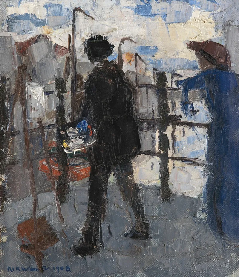 The Painter On The Hoogbrug In Mechelen Wall Art by Rik Wouters - High-Resolution Digital Print