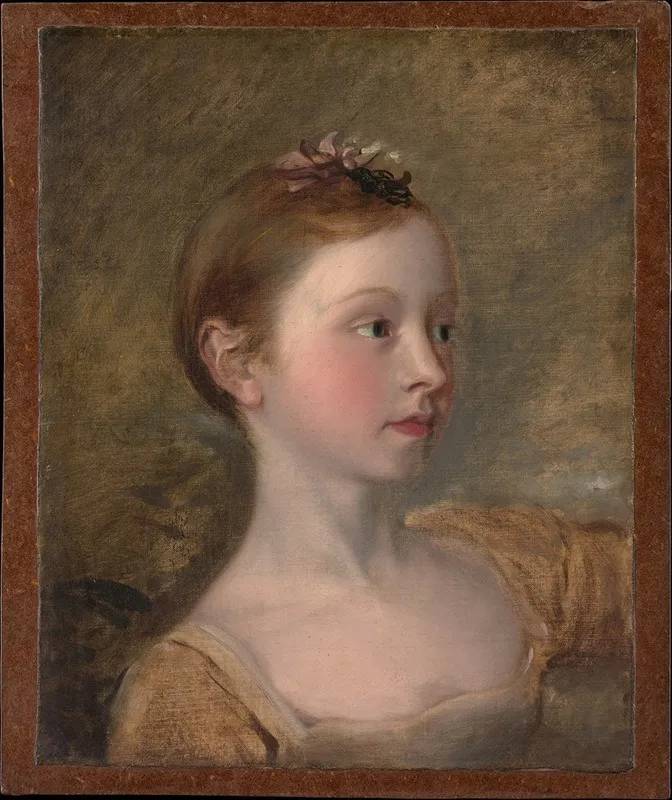 The Painters Daughter Mary Wall Art by Thomas Gainsborough - High-Resolution Digital Print