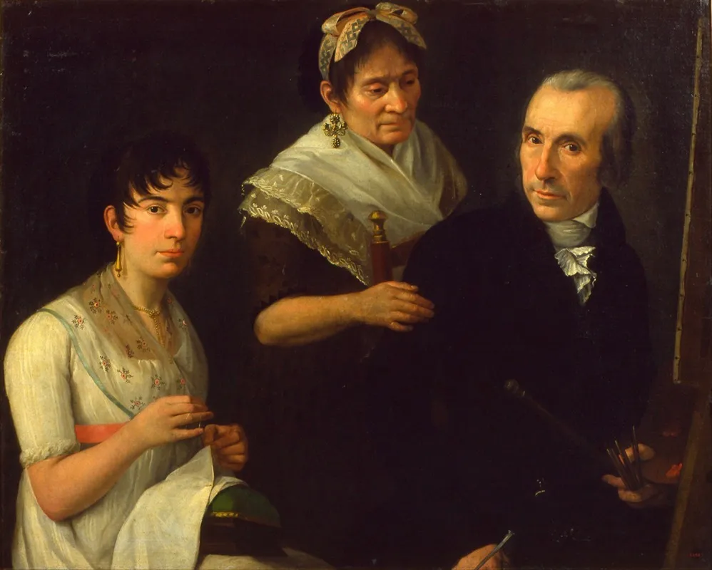 The Painters Family Wall Art by Francesc Lacoma i Sans - High-Resolution Digital Print