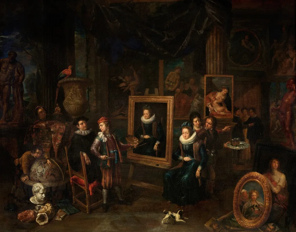 The Painters Workshop 2 Wall Art by Gerard Thomas - High-Resolution Digital Print