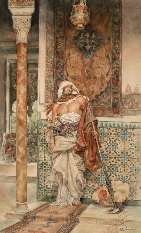 The Palace Guard 4 Wall Art by Antonio Fabrés - High-Resolution Digital Print