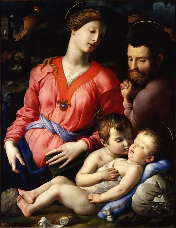 The Panciatichi Holy Family Wall Art by Agnolo Bronzino - High-Resolution Digital Print