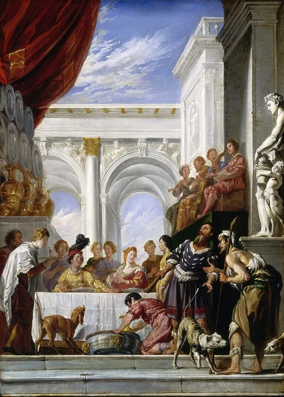 The Parable Of Lazarus And The Rich Man Wall Art by Domenico Fetti - High-Resolution Digital Print