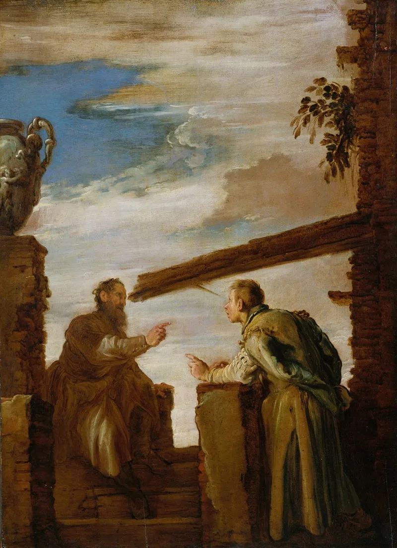 The Parable Of The Mote And The Beam Wall Art by Domenico Fetti - High-Resolution Digital Print