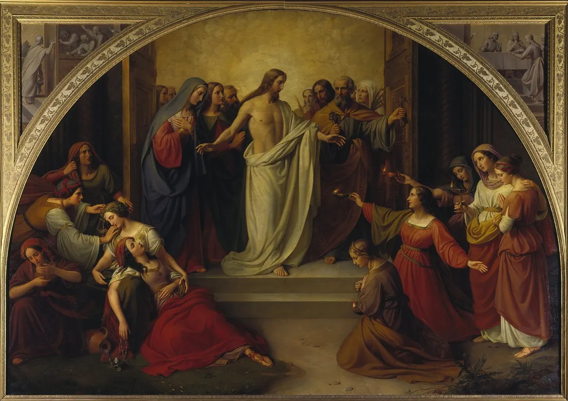 The Parable Of The Wise And Foolish Virgins 3 Wall Art by Friedrich Wilhelm Schadow - High-Resolution Digital Print