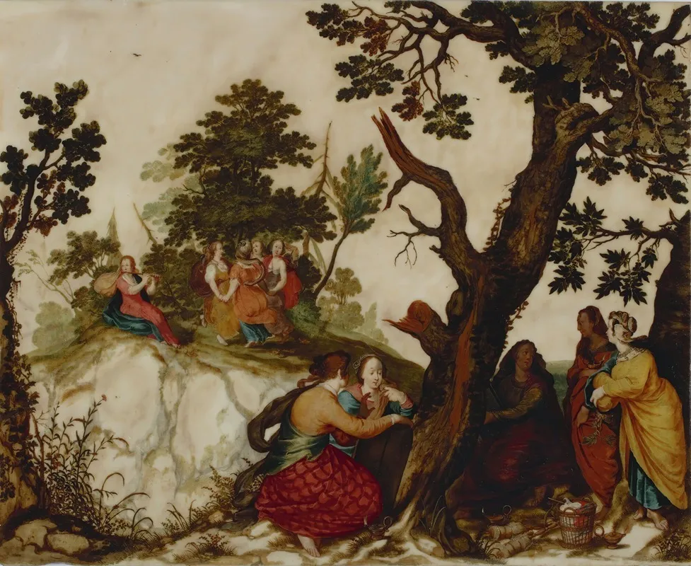The Parable Of The Wise And Foolish Virgins Wall Art by Pieter Lisaert - High-Resolution Digital Print