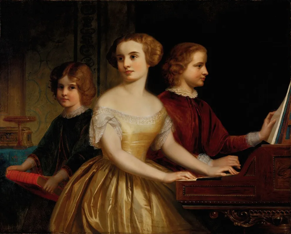 The Parmly Sisters Wall Art by Thomas Prichard Rossiter - High-Resolution Digital Print