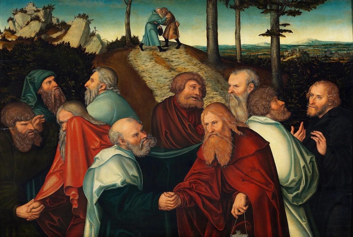 The Parting Of The Apostles Wall Art by Hans Cranach - High-Resolution Digital Print