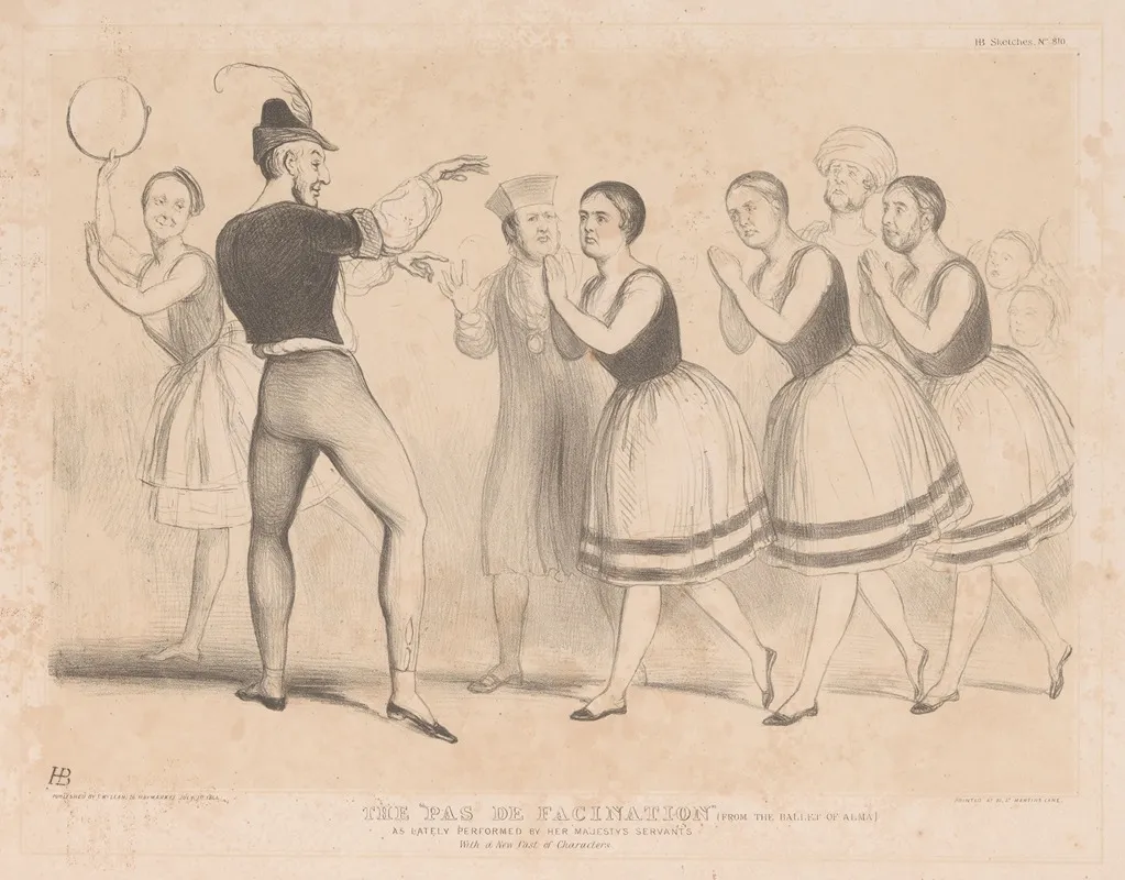 The Pas De Facination From The Ballet Of Alma As Lately Performed By Her Majestys Servants Wall Art by John Doyle - High-Resolution Digital Print