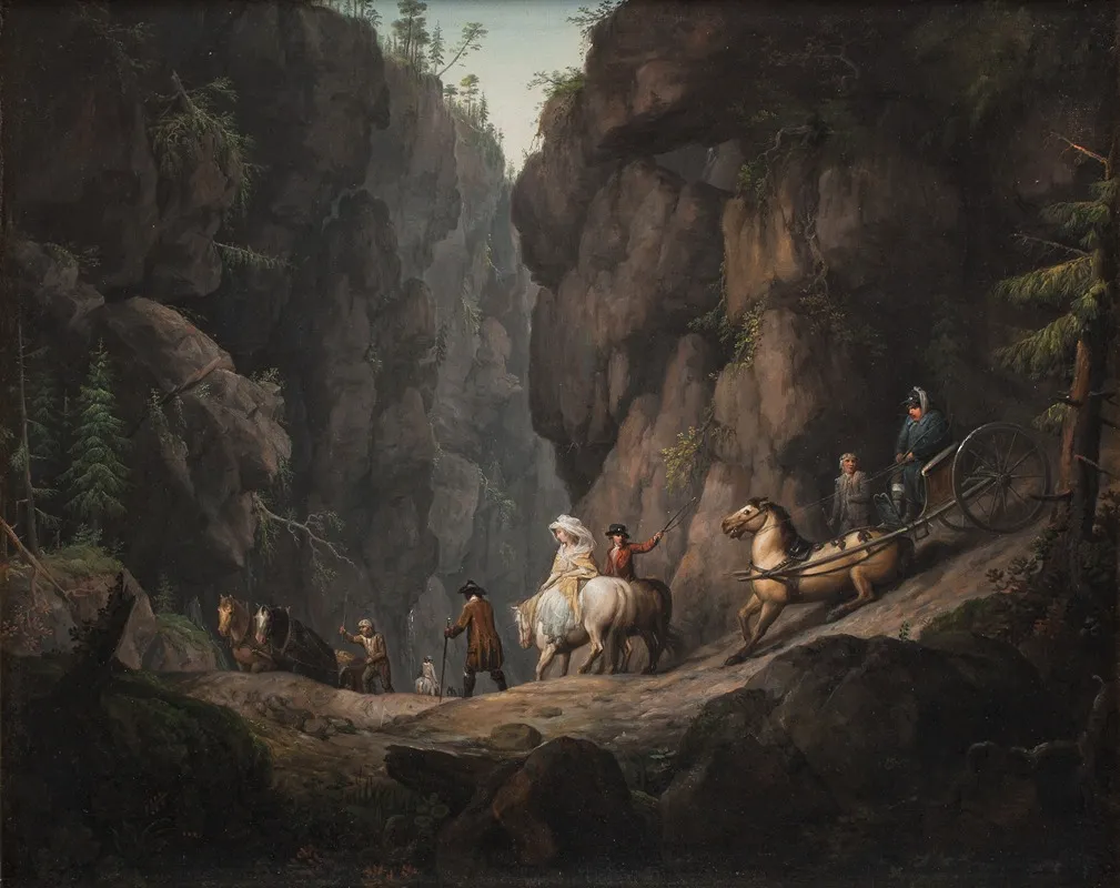 The Passage Through Krokkleven Near Ringerike In Norway Wall Art by Erik Pauelsen - High-Resolution Digital Print