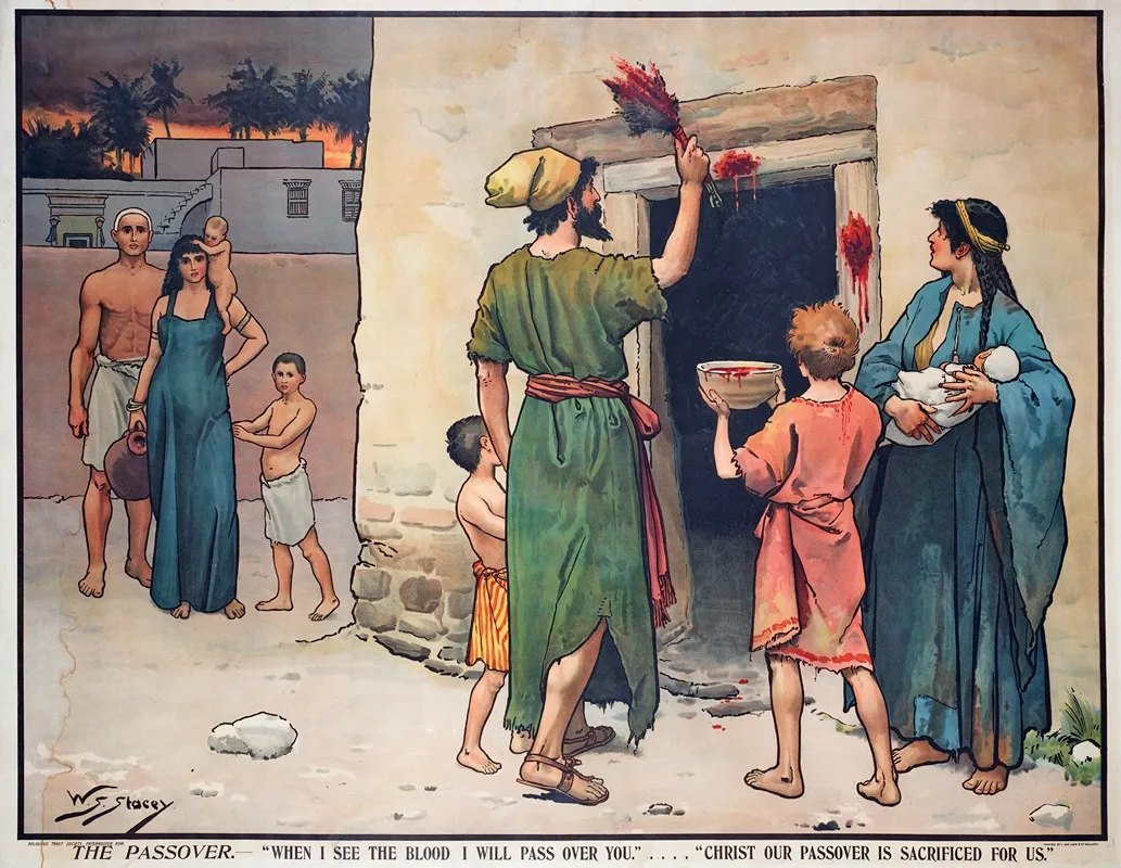 The Passover When I See The Blood I Will Pass Over You Wall Art by Walter Sidney Stacey - High-Resolution Digital Print