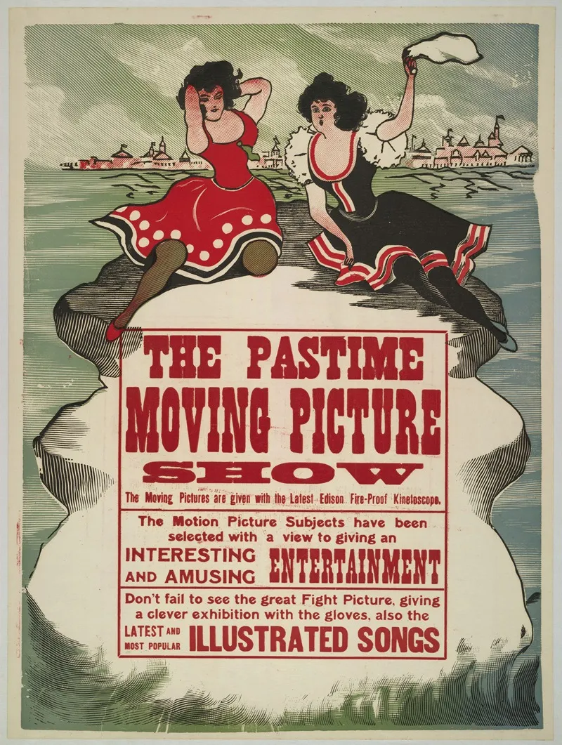 The Pastime Moving Picture Show Wall Art by Anonymous - High-Resolution Digital Print