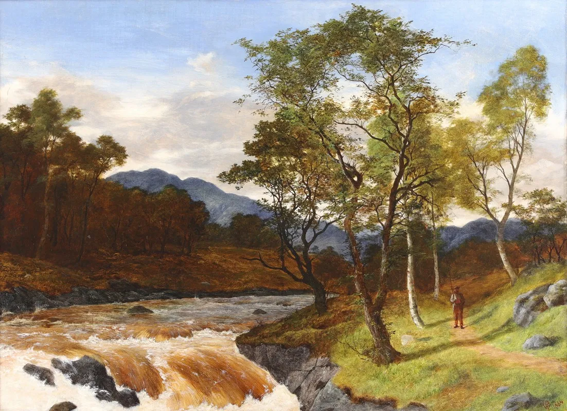 The Path By The Riverside Wall Art by Peter Graham - High-Resolution Digital Print