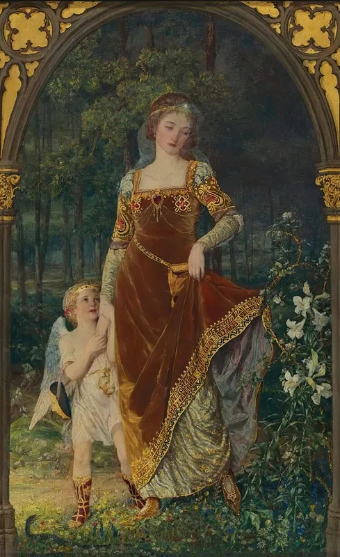 The Path Of True Love Never Did Run Smooth Wall Art by Talbot Hughes - High-Resolution Digital Print