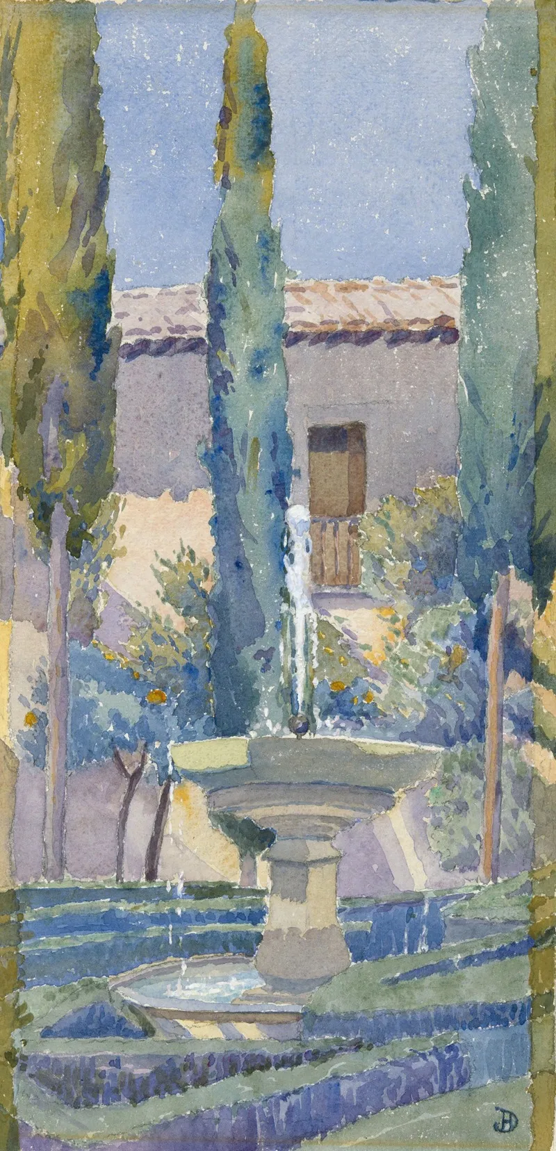 The Patio Wall Art by John Ireland Howe Downes - High-Resolution Digital Print