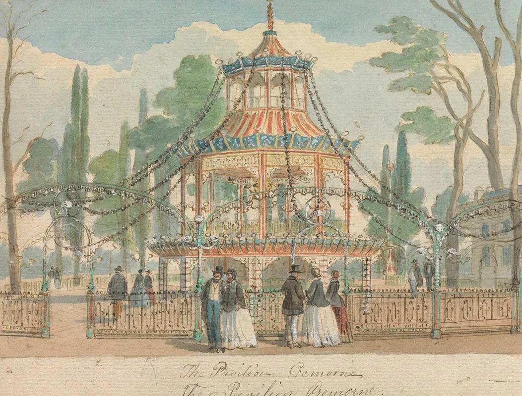 The Pavilion Cremorne Wall Art by William Henry Brooke - High-Resolution Digital Print