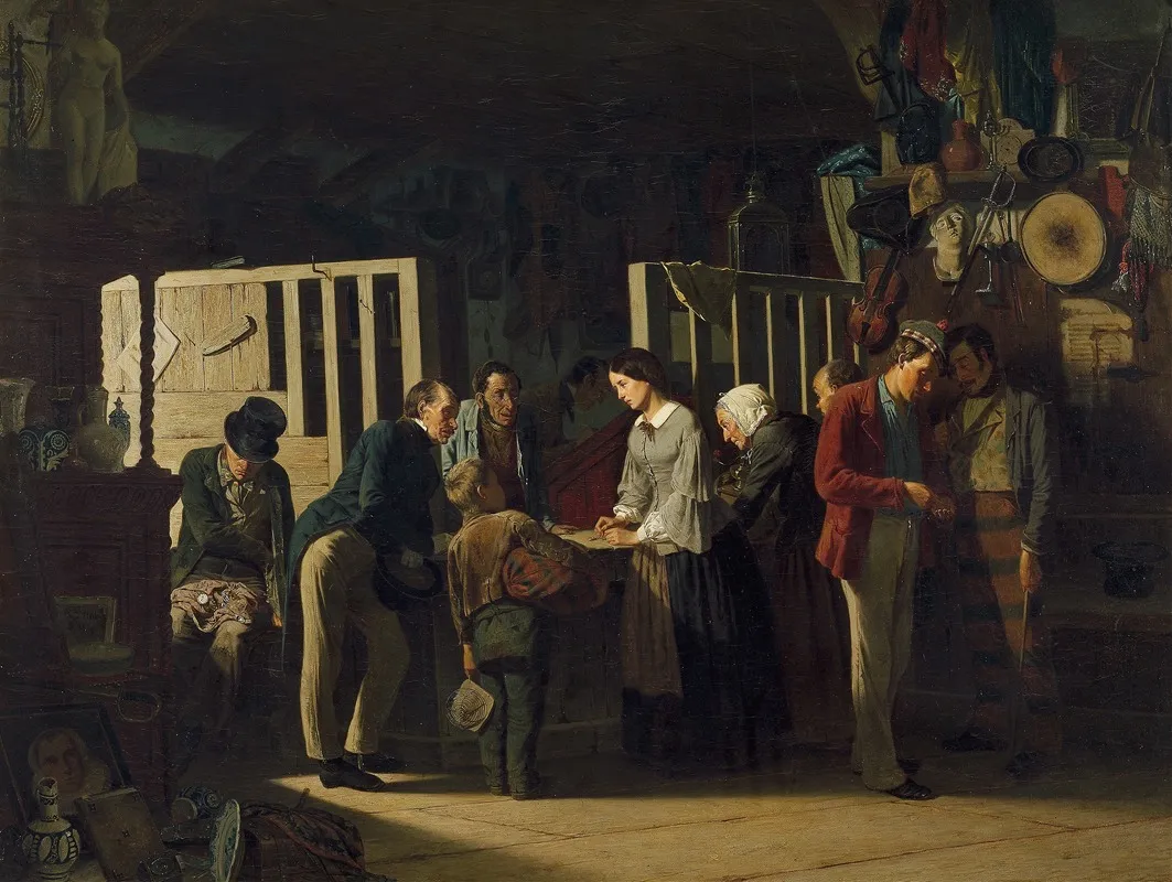 The Pawn Shop Ii Wall Art by Carl d'Unker - High-Resolution Digital Print
