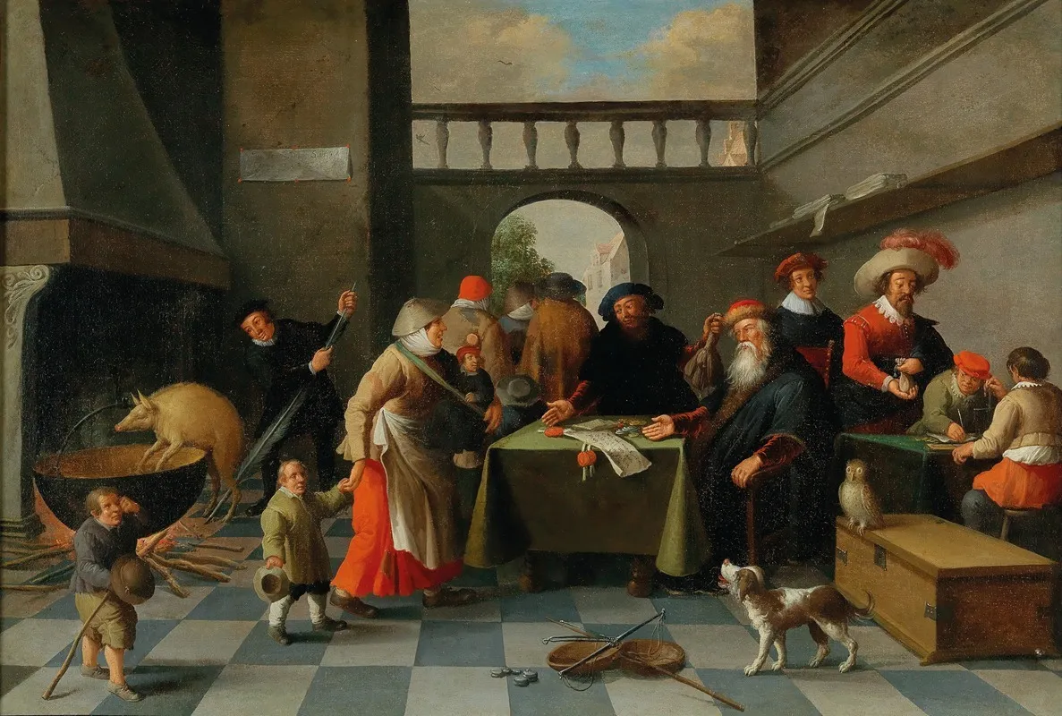 The Peasant Lawyer Wall Art by Joost Cornelisz Droochsloot - High-Resolution Digital Print