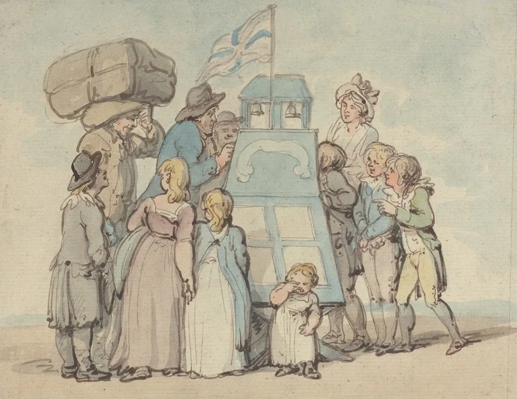 The Peep Show Wall Art by Thomas Rowlandson - High-Resolution Digital Print