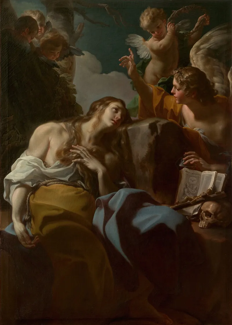 The Penitent Magdalen 3 Wall Art by Corrado Giaquinto - High-Resolution Digital Print