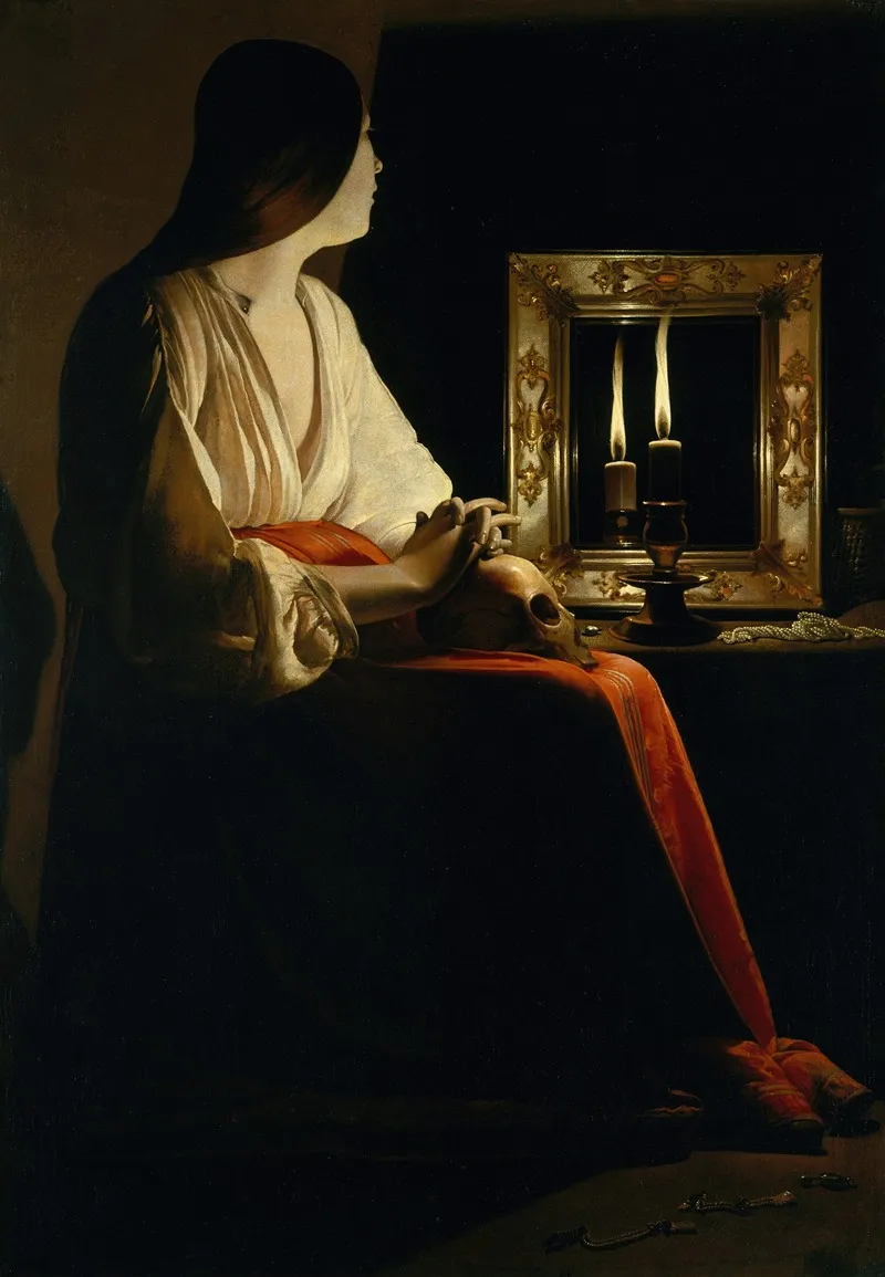 The Penitent Magdalen 4 Wall Art by Georges de La Tour - High-Resolution Digital Print