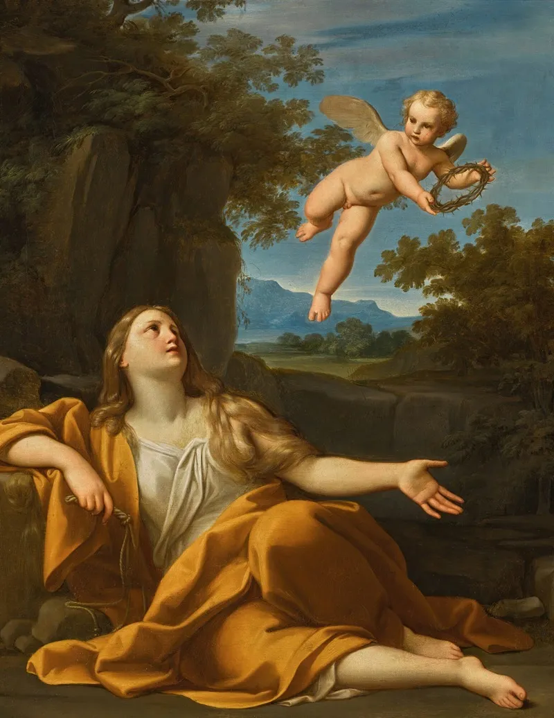 The Penitent Magdalen 6 Wall Art by Marcantonio Franceschini - High-Resolution Digital Print
